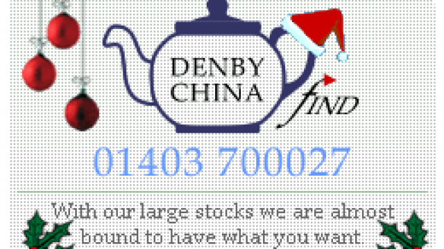 Discontinued Patterns of Denby China and Pottery : Denby China Find ,West Sussex, UK